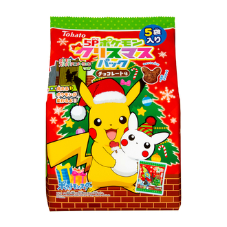 クリスマス限定パーティーパック ５ｐ パック ポケモンクリスマスパック チョコレート味 新発売 ニュースリリース 東ハト