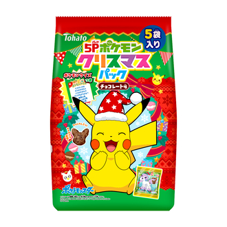 ５Ｐポケモンクリスマスパック チョコレート味