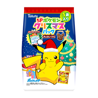 ５Ｐポケモンクリスマスパック　チョコレート味