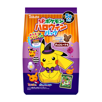 ５Ｐポケモンハロウィンパック　チョコレート味