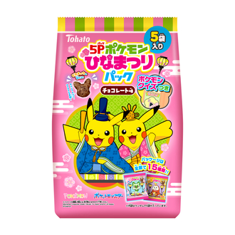 ５Ｐポケモンひなまつりパック　チョコレート味