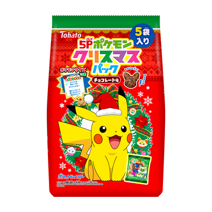 ５Ｐポケモンクリスマスパック　チョコレート味